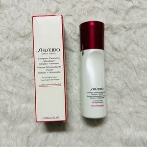 Shiseido Cleansing Microfoam with Burgundy Cap
